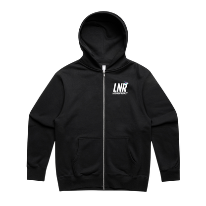 Royalty Never Sleeps Zipped Hoodie - Black