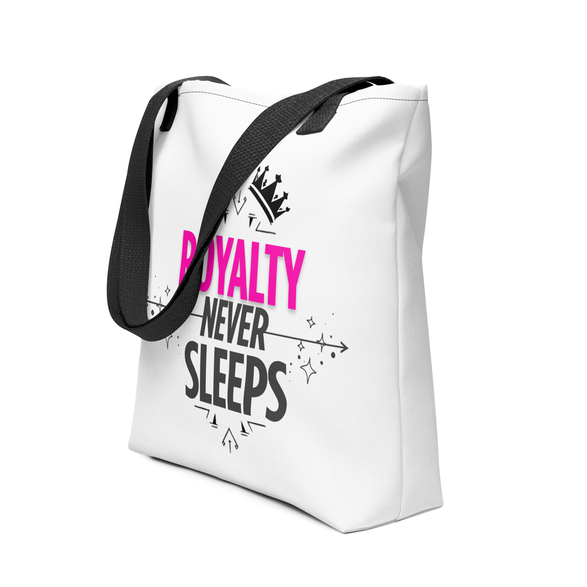 LNR Royalty Never Sleeps Tote Bag